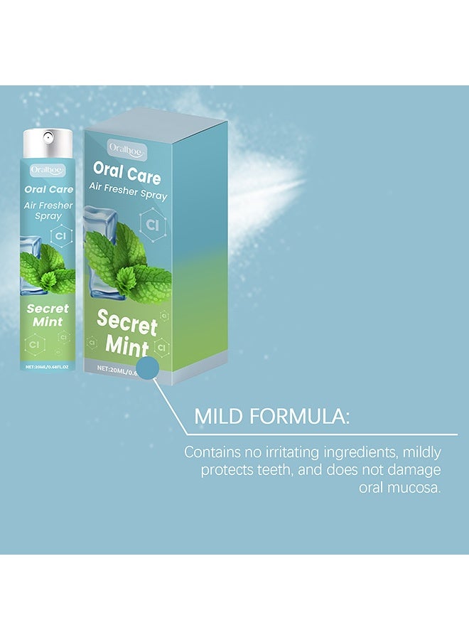 ORALHOE Peppermint Oral Fresh Spray - Removes Coffee Stains, Whitens Teeth and Maintains Dental Health (20ml) - Image 2